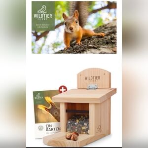 Wood Squirrel Feeder, Germany